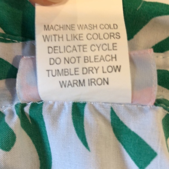 VTG American sweetheart too green and white print size L - Picture 9 of 10